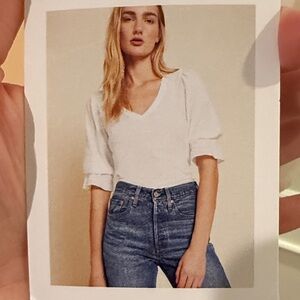 Nation LTD cream blouse size small